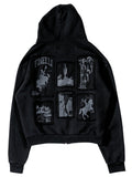 Wild West Zipper Hoodie Black