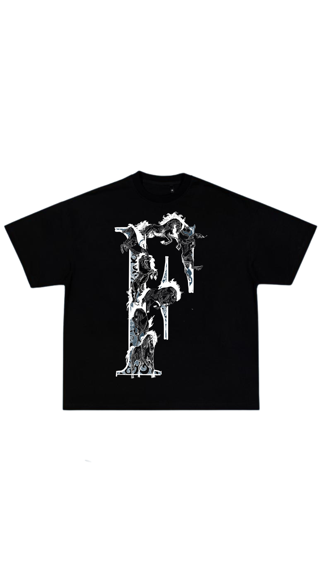 F-Horse T-Shirt Black