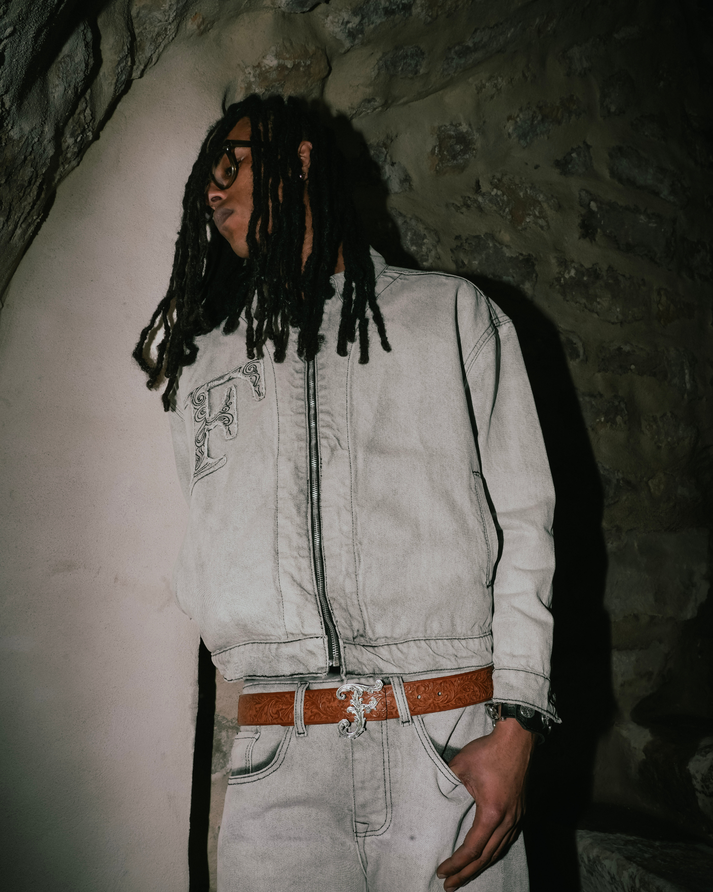 FINELLI Denim Pants Light Grey