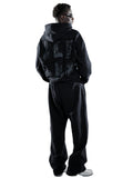 Wild West Zipper Hoodie Black