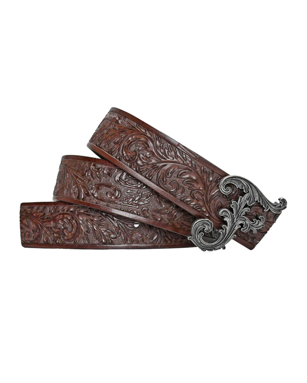 Dark Brown F Buckle Belt