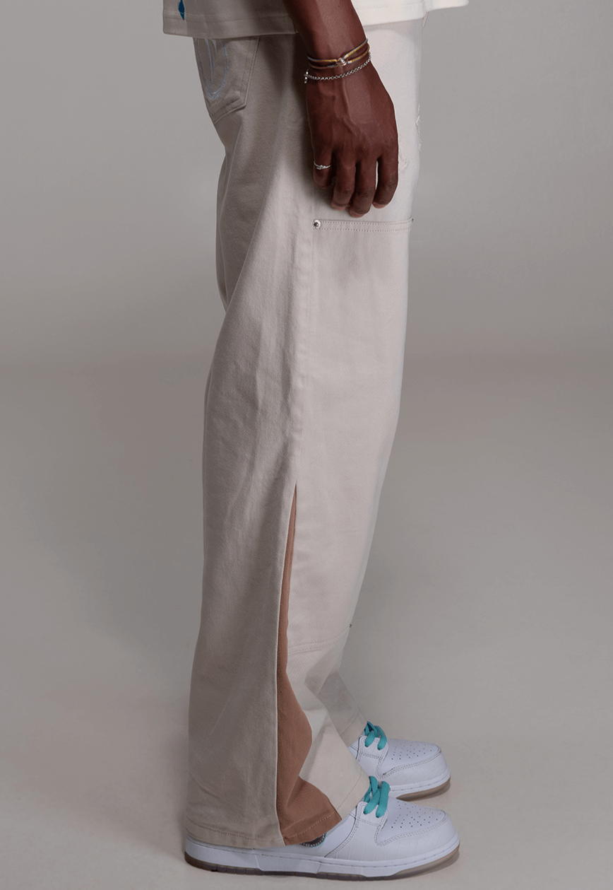 FINELLI Cream White Carpenter Jeans