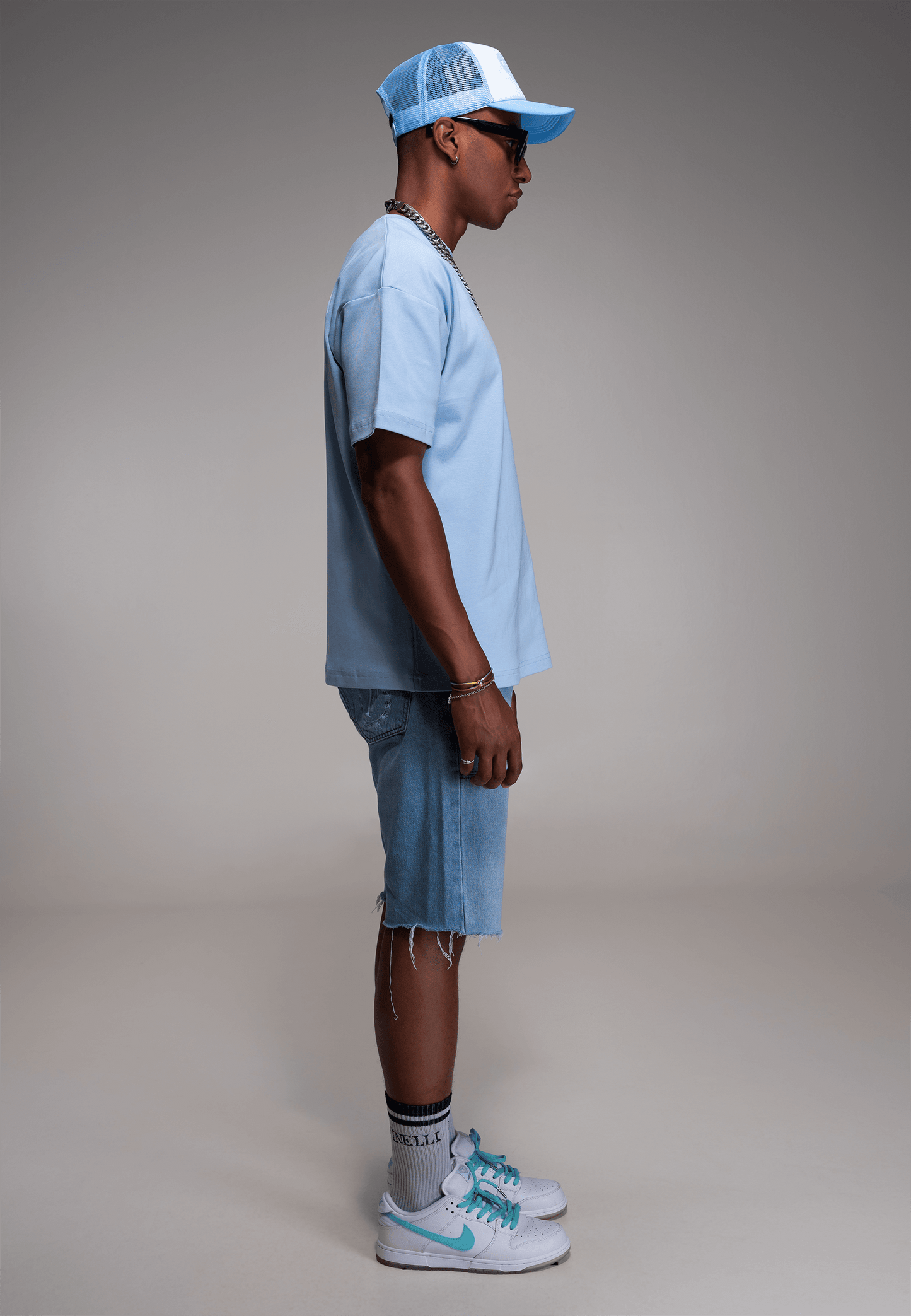 FINELLI Distorted Blue Logo T-Shirt