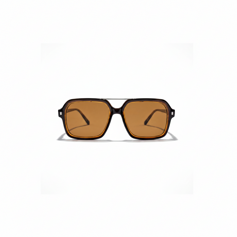 FINELLI Retro Brown Sunglasses