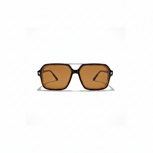 FINELLI Retro Brown Sunglasses