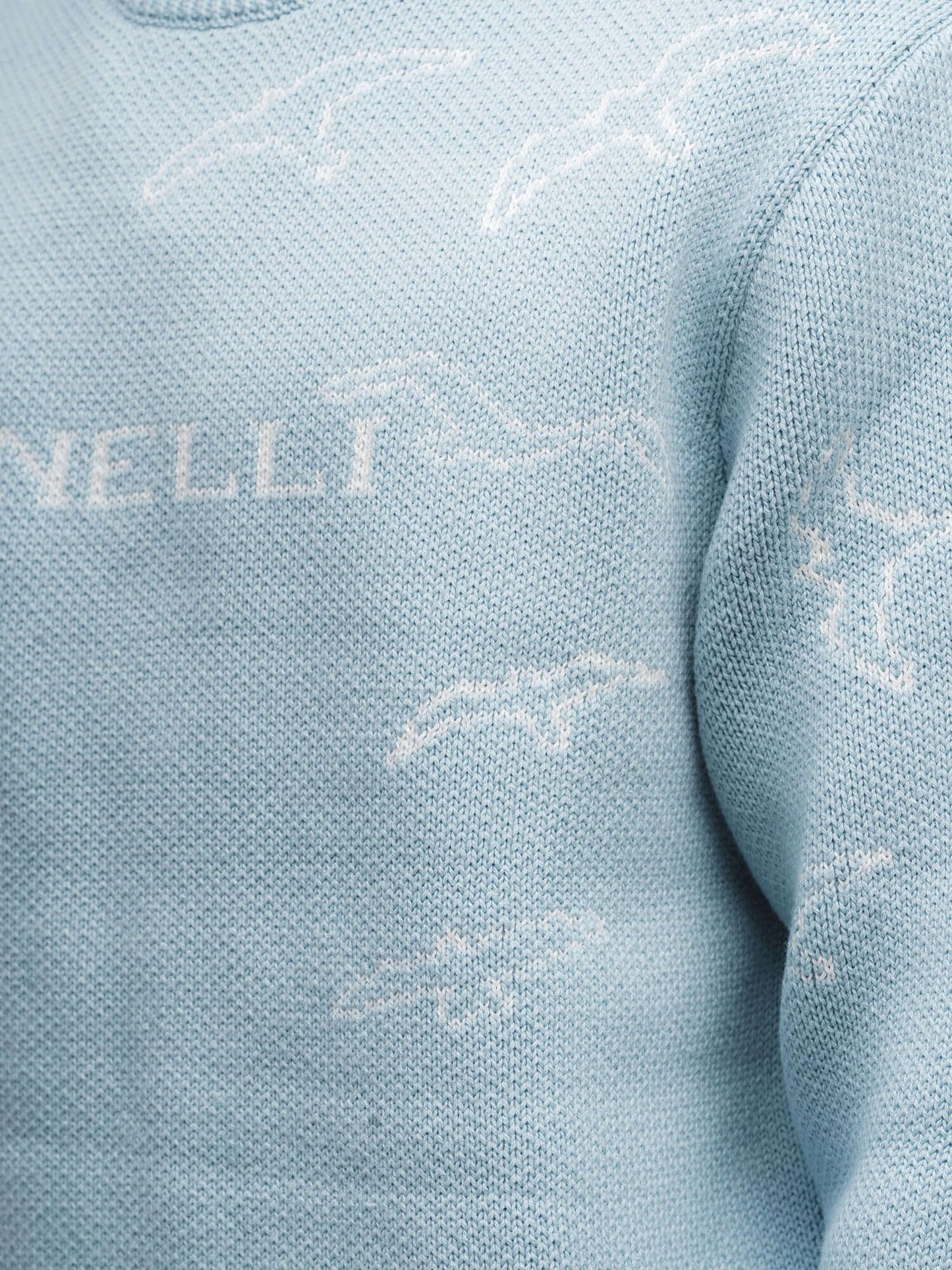 Free Birds Knit Sweater Blue