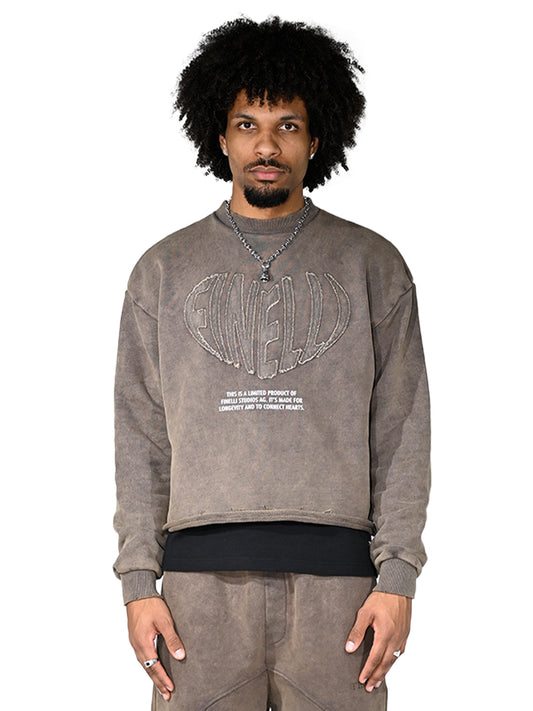Heart Crewneck Brown