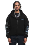 FINELLI Dragon Sleeves Zipper Hoodie