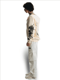 FINELLI Dragon Sleeves Zipper Hoodie Offwhite
