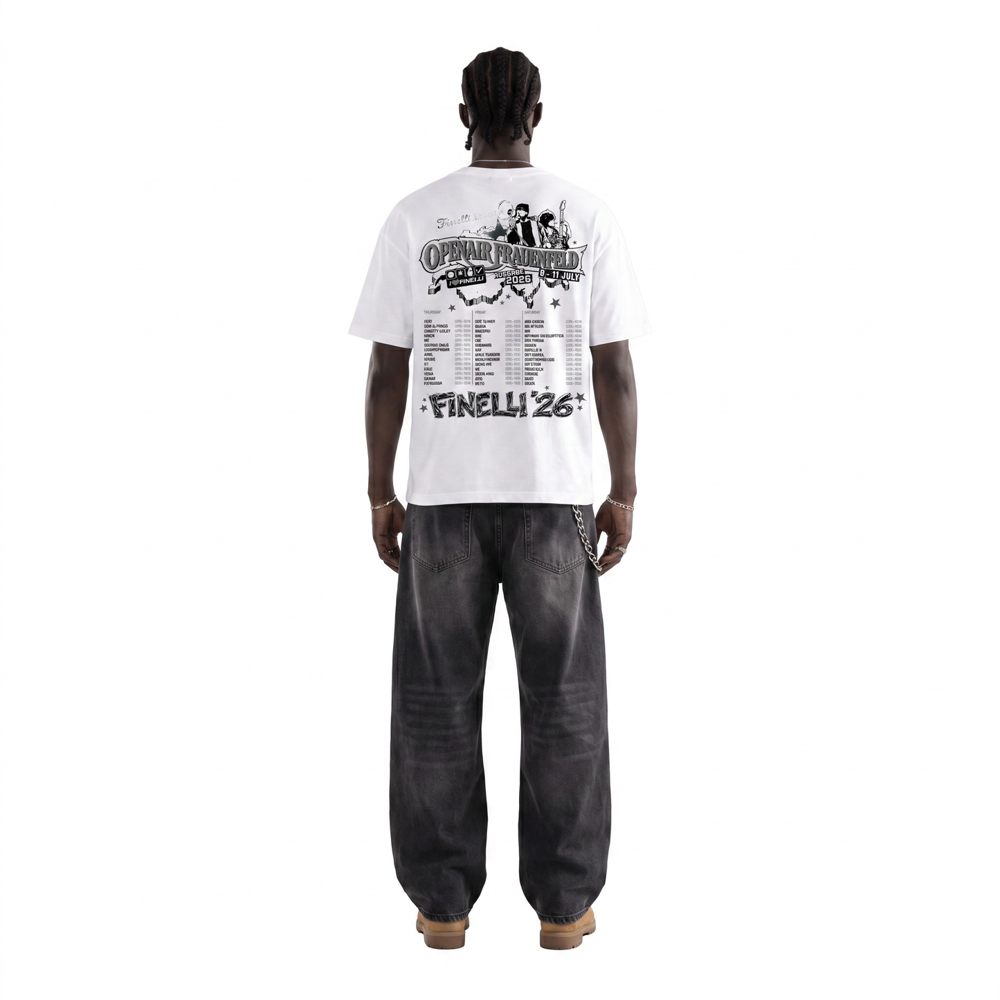 FINELLI Swiss Map Timetable Openair Frauenfeld 2026 T-Shirt