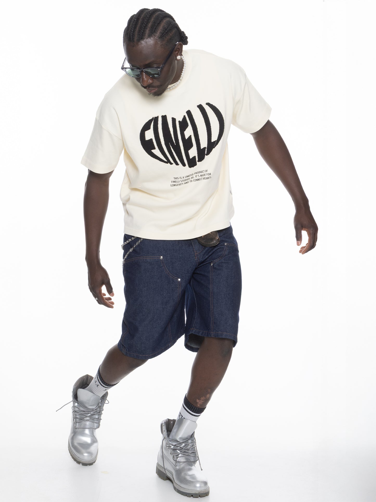 Heart T-Shirt Cream