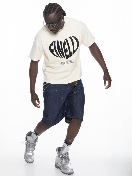 Heart T-Shirt Cream