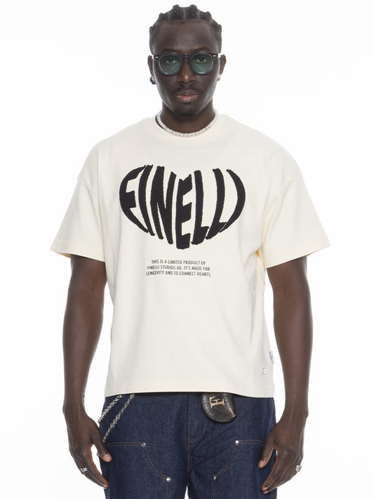 Heart T-Shirt Cream