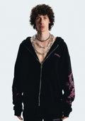 FINELLI Dragon Sleeves Zipper Hoodie Schwarz - Finelli