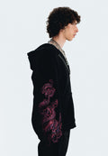 FINELLI Dragon Sleeves Zipper Hoodie Schwarz - Finelli
