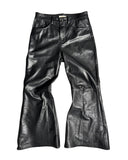 FINELLI Black Flared Leather Pants