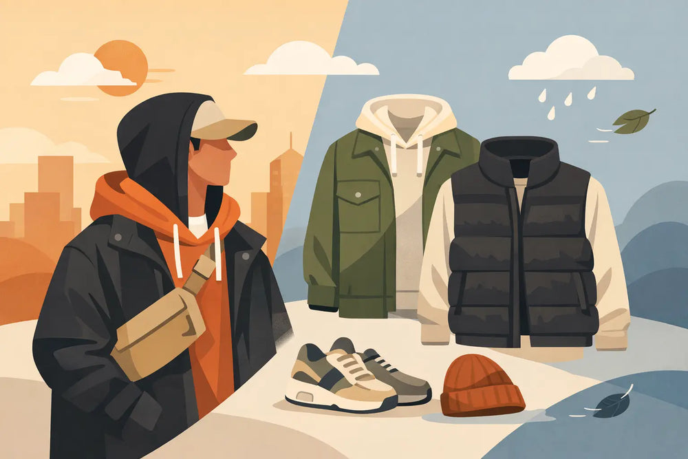 Streetwear Layering for Transitional Weather