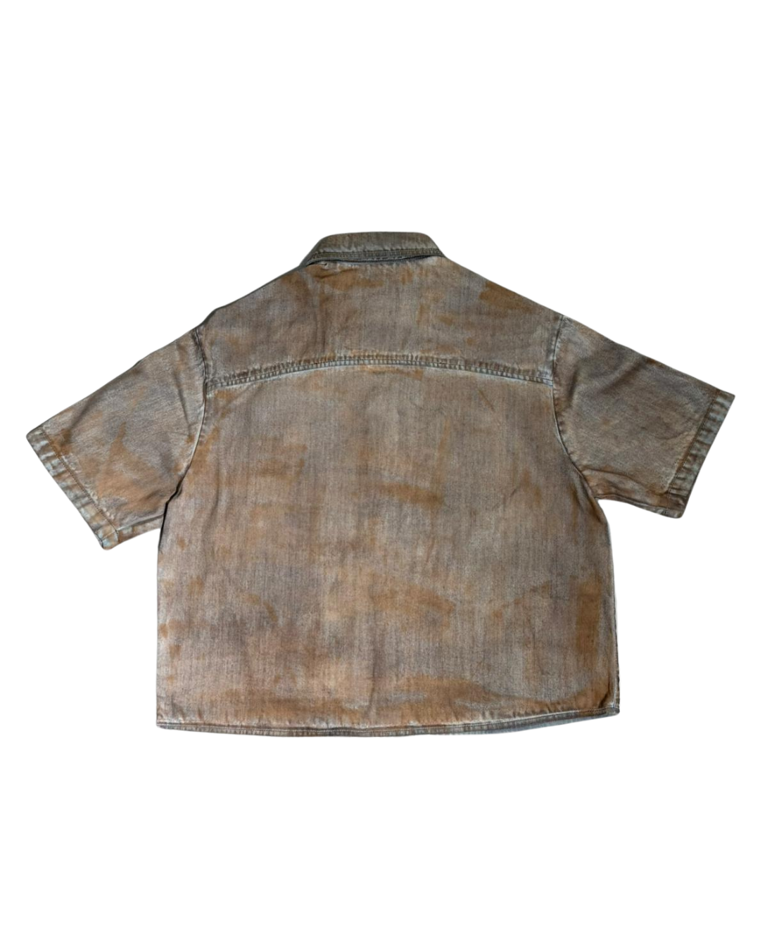 Mud Wash Summer Shirt – FINELLI oversized summer shirt, back view
