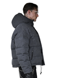 Washed Grey Puffer Jacket