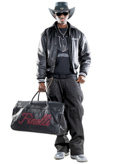 F-Horse Leather Bomber Jacket – FINELLI genuine leather jacket men, back view