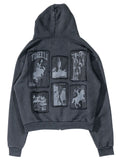 Wild West Zipper Hoodie Black