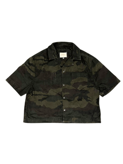 Camo Summer Shirt – FINELLI oversized summer shirt, front view