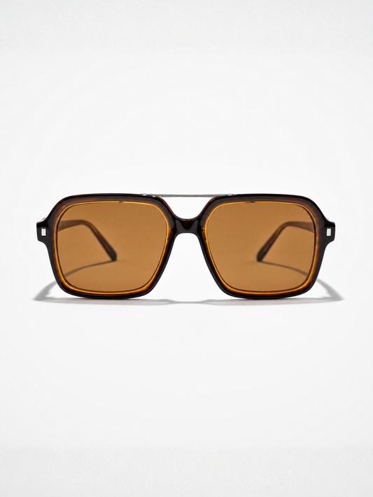 FINELLI Retro Brown Sunglasses