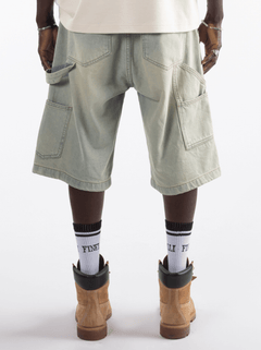 Denim Shorts Tint Wash – FINELLI oversized shorts, detail 3