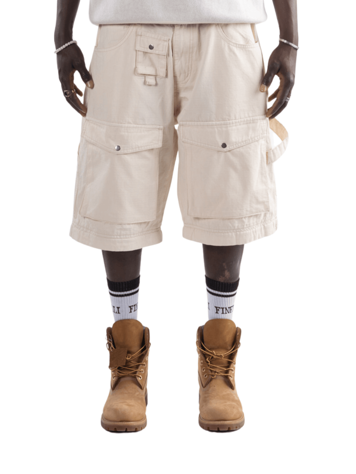 Cargo Shorts – FINELLI cargo shorts men, front view