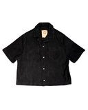 Black Suede Button Shirt