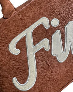 Brown FINELLI Leather Duffle Bag – FINELLI genuine leather weekender, detail 3