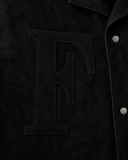 Black Suede Button Shirt