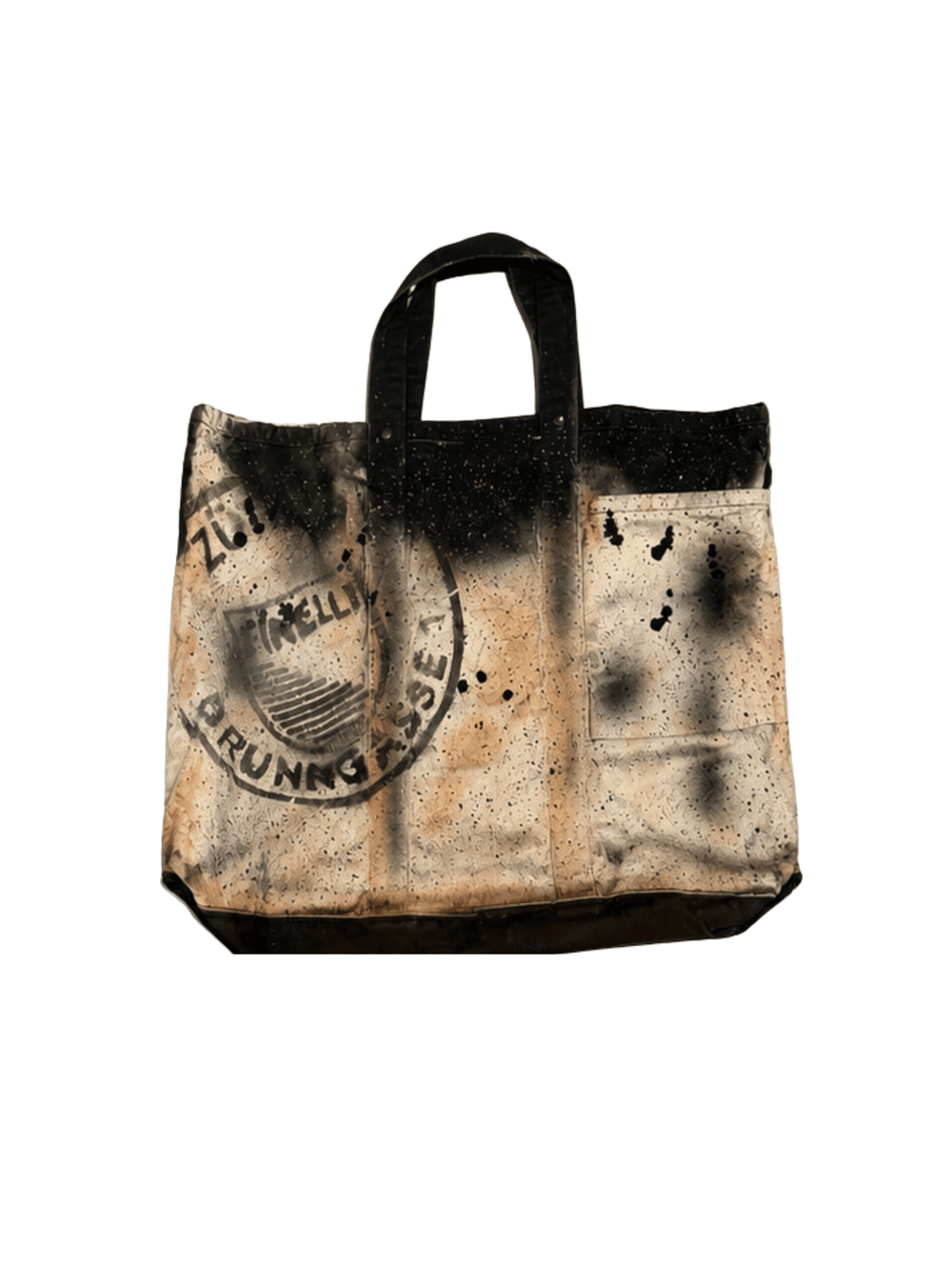 Off white/black Sprayed tote bag