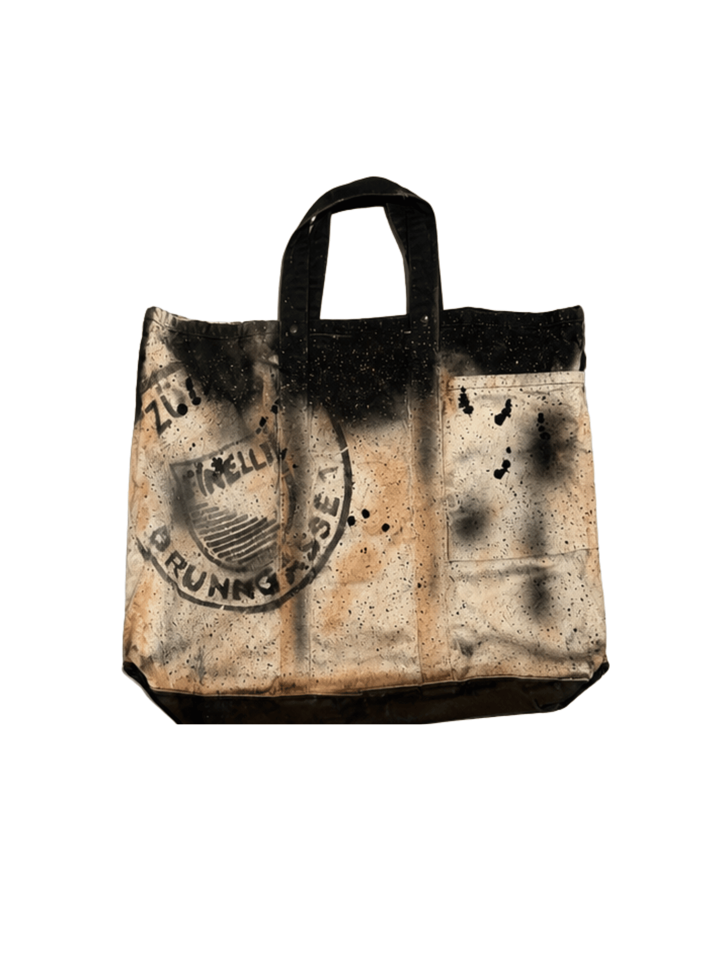 Off white/black Sprayed tote bag