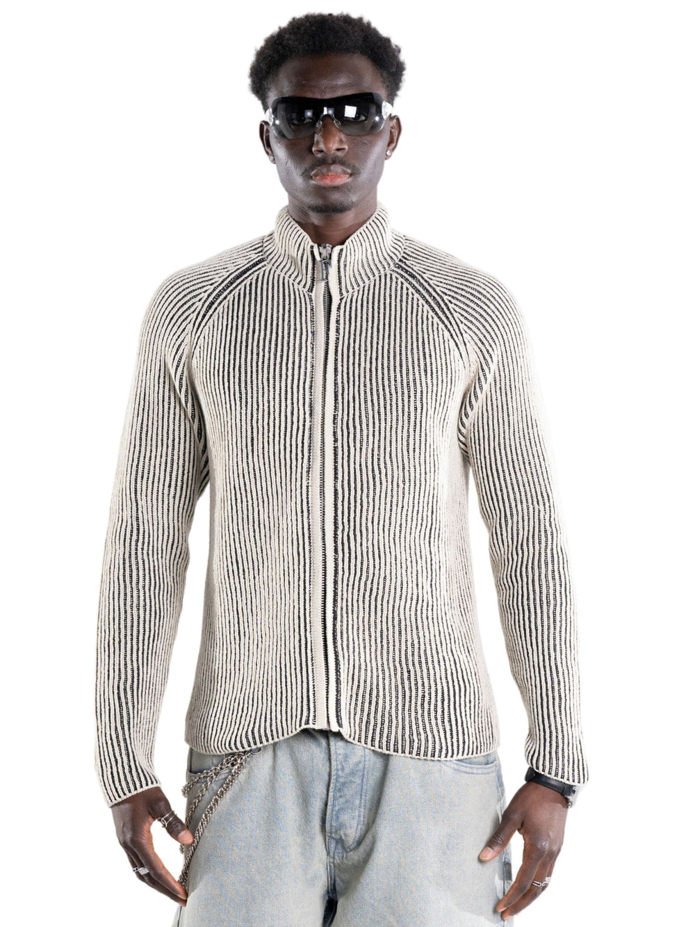 Full Zip Knit Jumper