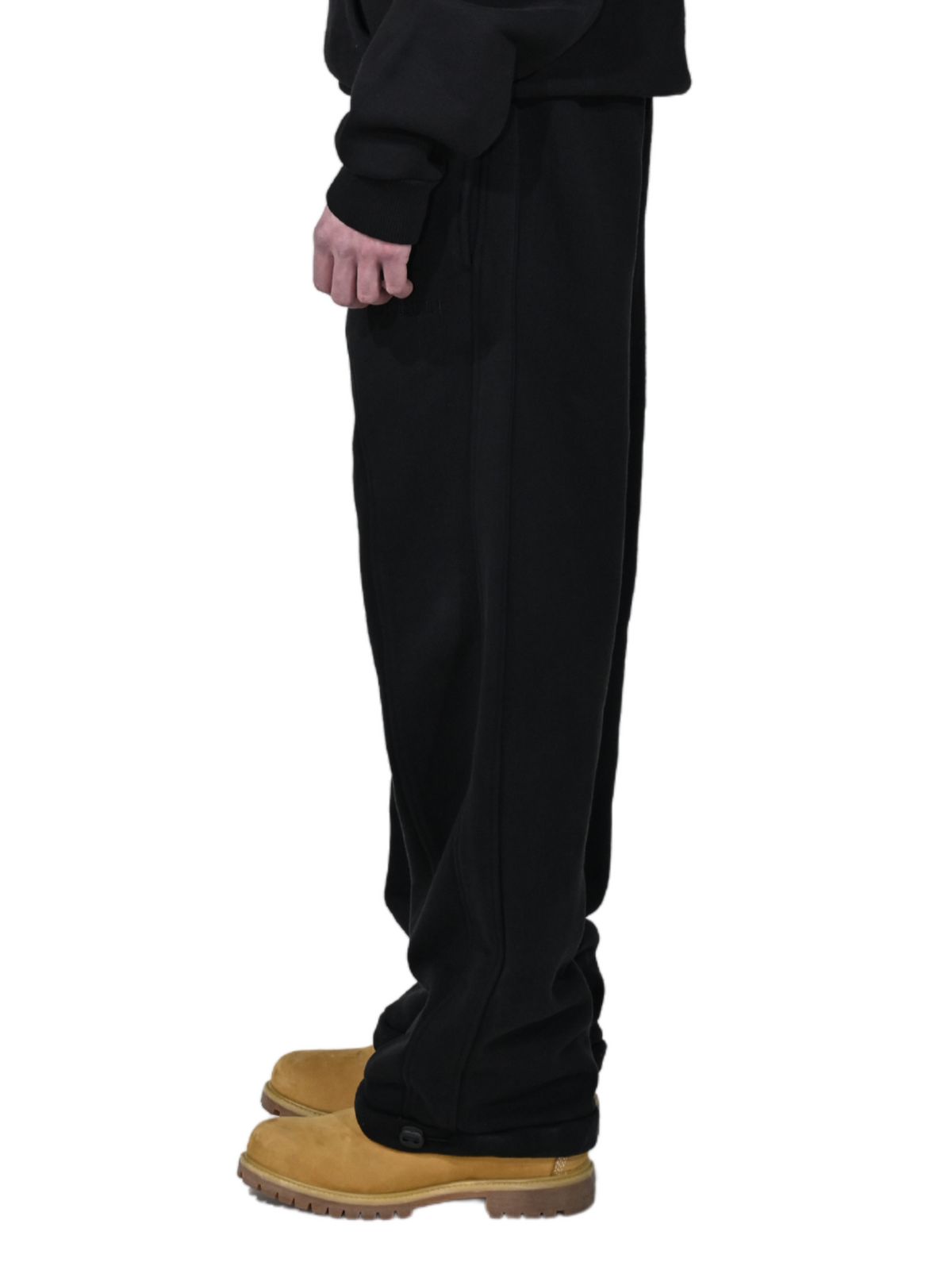 Baggy Sweatpants Black – FINELLI baggy sweatpants men, detail 2