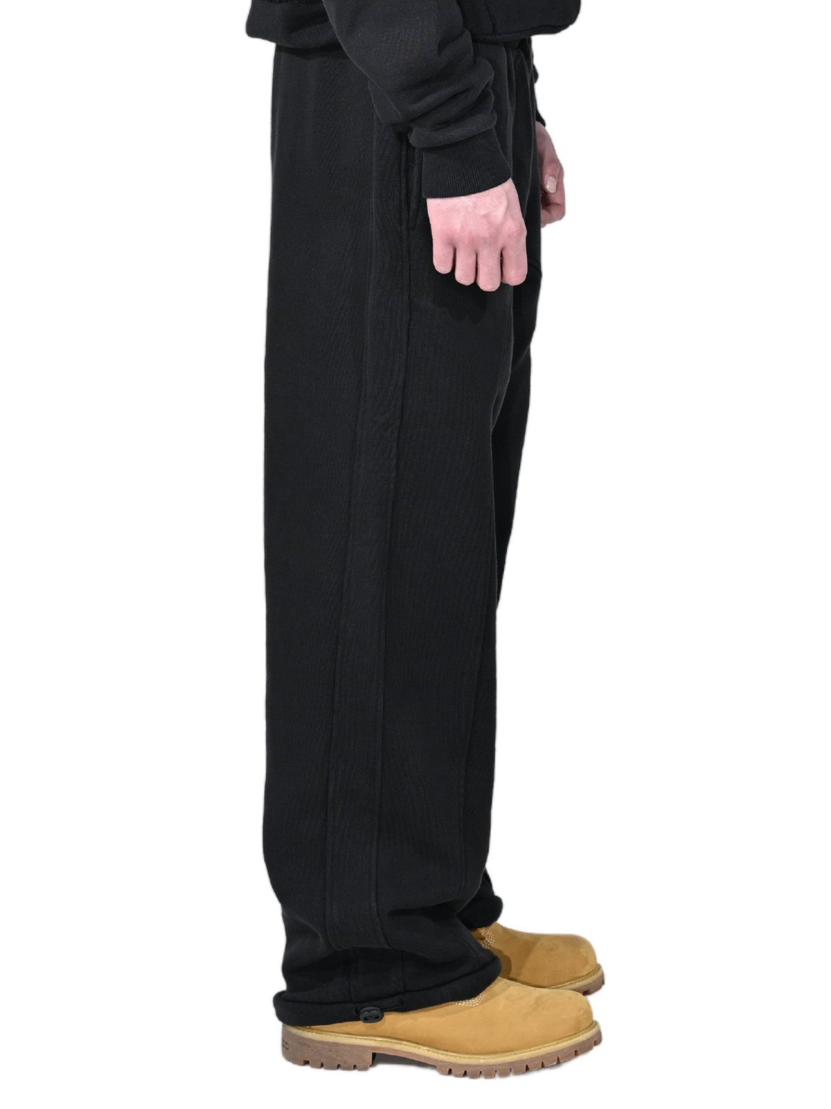 Baggy Sweatpants Black – FINELLI baggy sweatpants men, detail 4