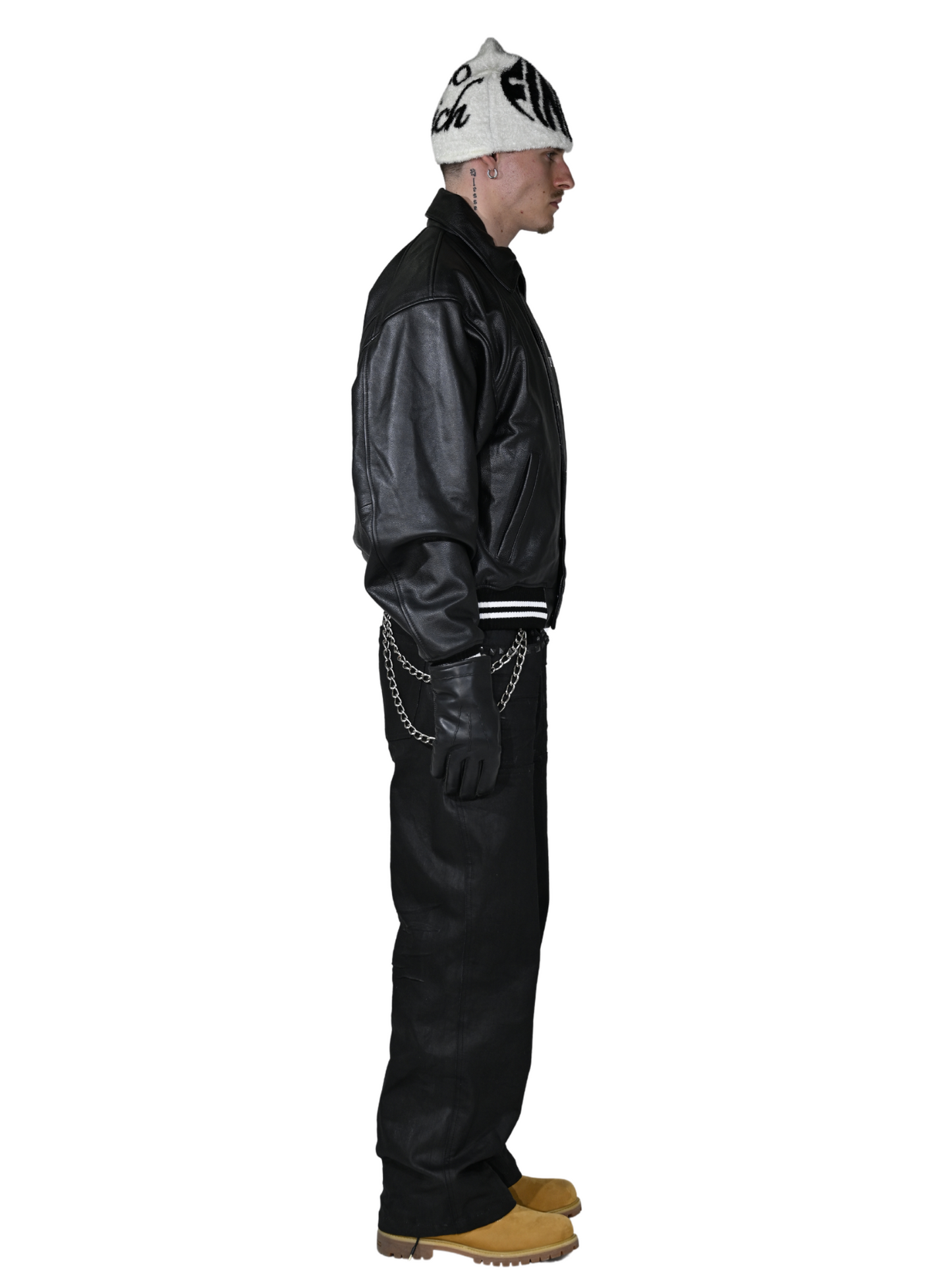 F-Horse Leather Bomber Jacket