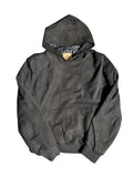 Black Wild Leather Hoodie