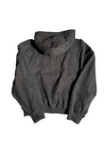 Black Wild Leather Hoodie