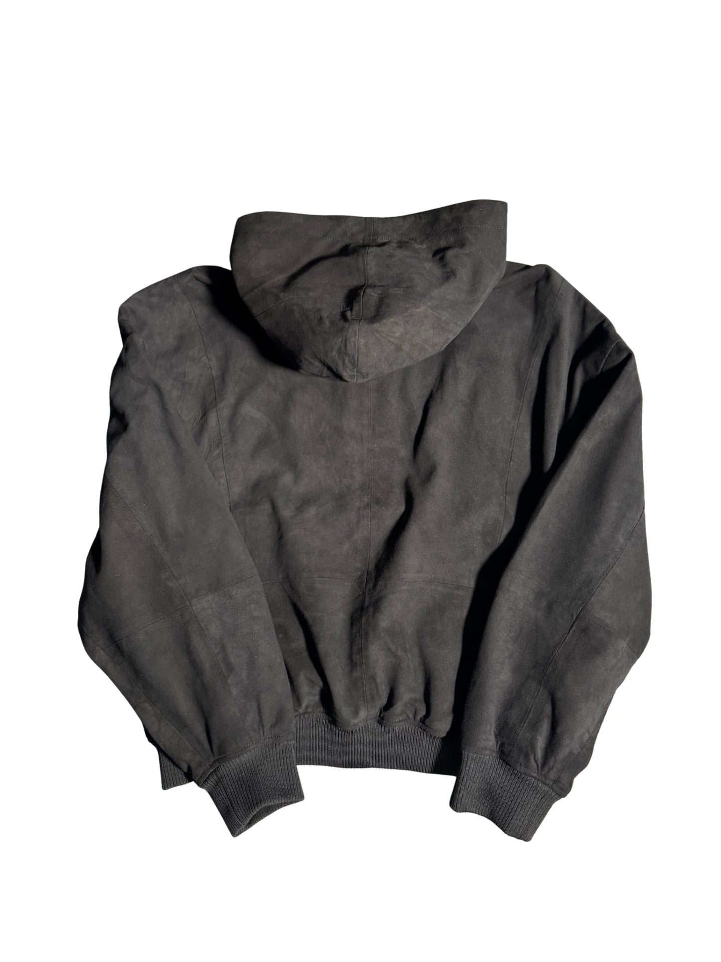 Black Wild Leather Hoodie