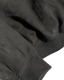 Black Wild Leather Hoodie