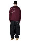 Free Birds Knit Sweater Bordeaux