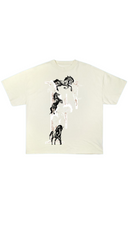 F Horse T-Shirt Cream