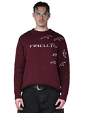 Free Birds Knit Sweater Bordeaux