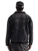 FINELLI Heart Denim Jacket black