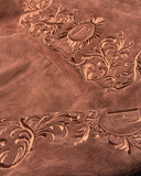 Suede embroidery jacket Salmon