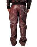 RED LEATHER PANTS