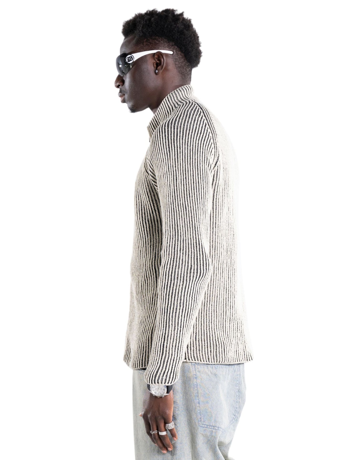 Full Zip Knit Jumper