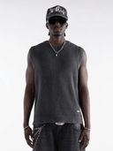 Grey Knit Vest